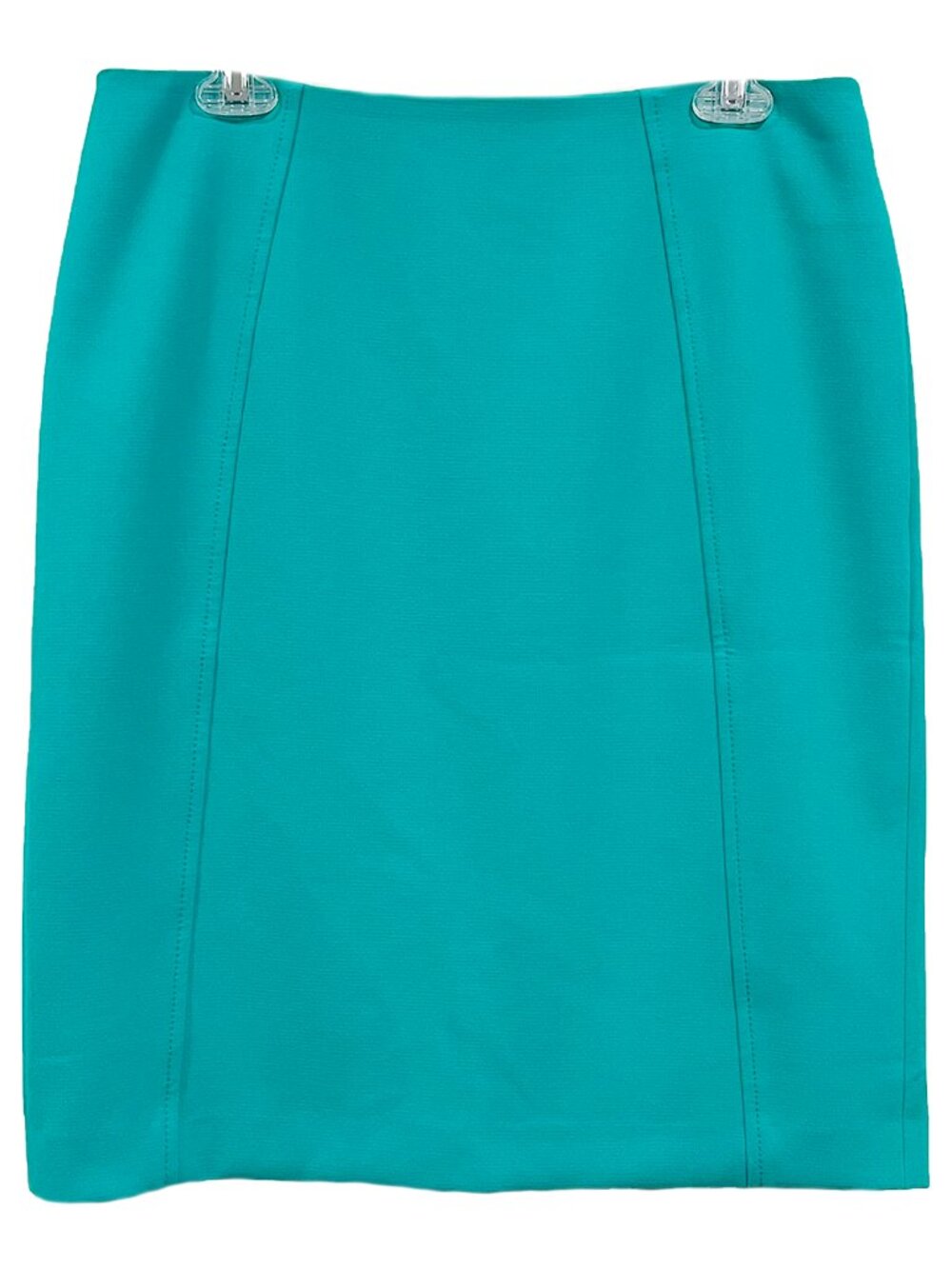 Teal Pencil Skirt Halogen Size 10 Lined Back Zip Workwear Classic